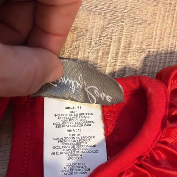 Emily Rose red white & blue dresses 3 pieces satin embroidered star/ butterfly 5 - Picture 12 of 16